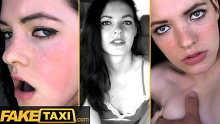 Tini csaj fake taxi ride vad dugással