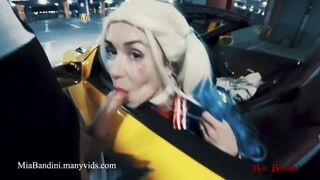 Kanós Halloween éjszaka: Nyilvános vadulás a dögös Harley Quinn-nel
