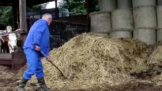 Angelika J és Babsi Bums szexi lovaglóleckét kap a sűrű libidójú farmerektől a pajtában